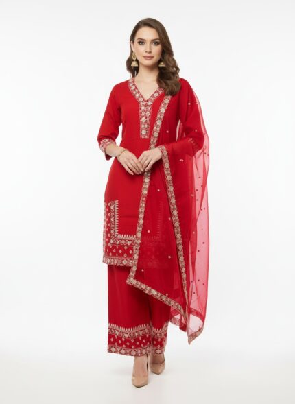 Home scarlet royale kurti set (1)